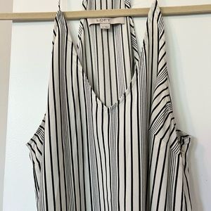 Black and White Stripe Maxi Dress